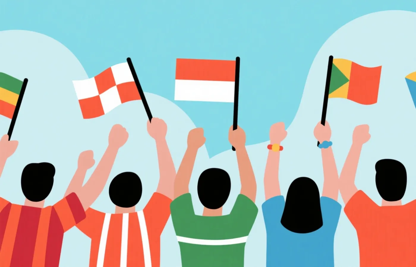 球迷庆祝示意图